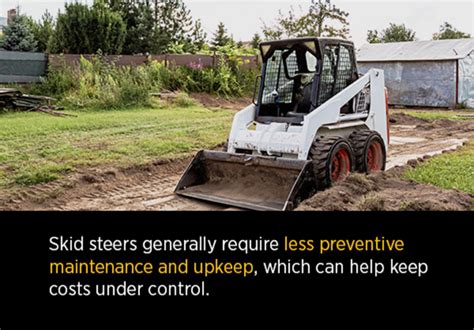 advantage of gyrotrac versus skid steer|skid steer advantages and disadvantages.